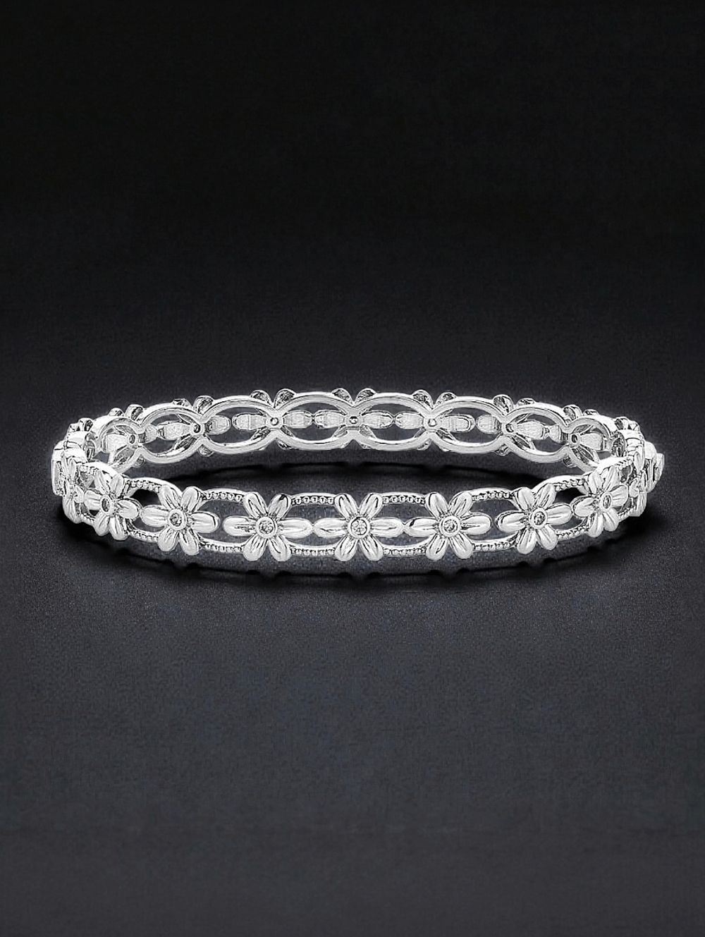 Montana Silversmiths‎ Crazy Daisies Cubic Zirconia Bracelet Retail $90 - NEW!